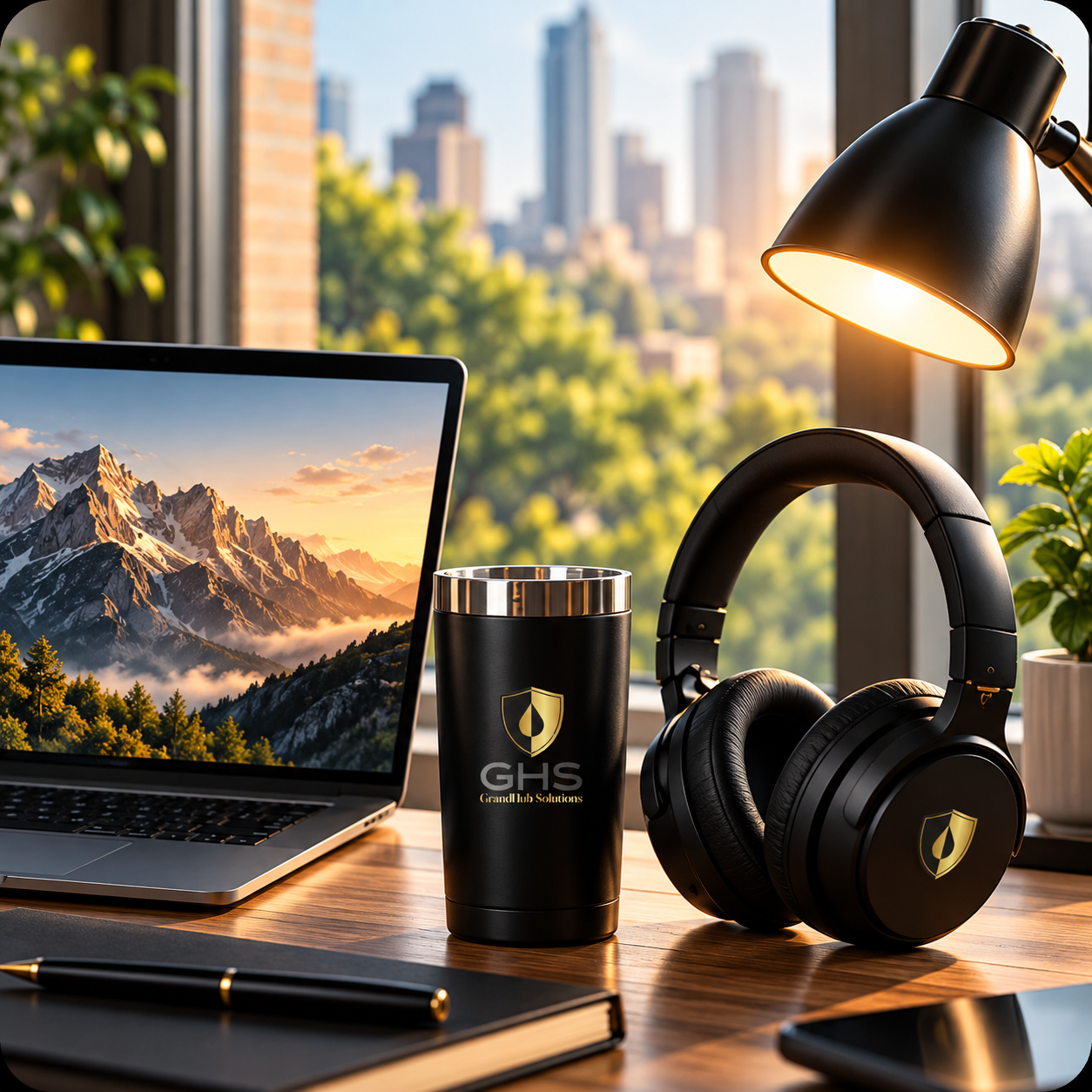 Grand Hub Solutions premium desk setup